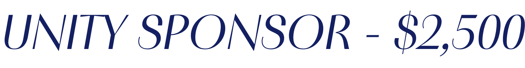 unity sponsor